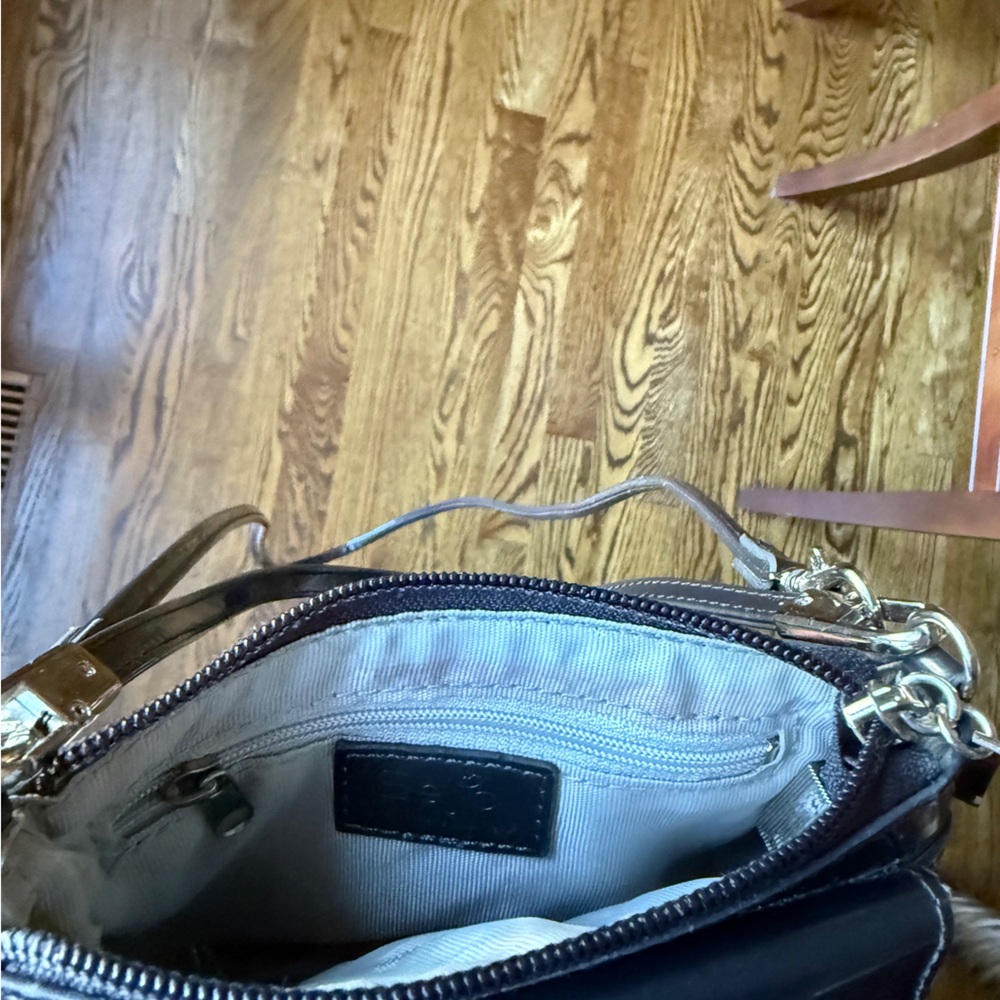 Beijo Charcoal grey 2 way mini handbag crossbody purse - Picture 8 of 11